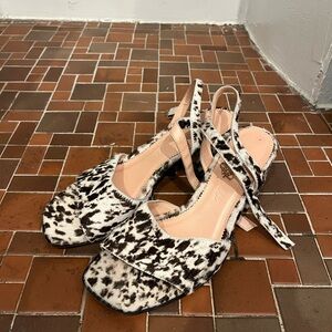 J. Crew hair-on-hide block heels - Size 7